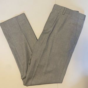 Topman Gray Slacks Flat Front